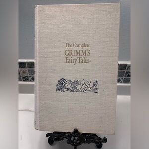 Unique Linen Hardcover Vintage Pantheon Complete Grimm’s Fairy Tales book
